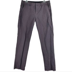 Vtg Armani Exchange Chino Khaki Pants Men 32 Mid Rise Gray Mauve Tapered (34x32)